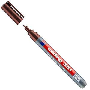 Afbeelding van Edding 361 whiteboard marker | bruin | ronde punt | 1 mm