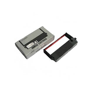 Afbeelding van Citizen IR-41BR / 3000143 inktlint zwart / rood (origineel)