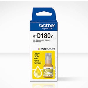 Afbeelding van Brother BTD180Y inktfles geel (origineel)