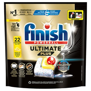 Afbeelding van Finish Ultimate Plus Vaatwastabletten | Lemon | 22 vaatwasbeurten