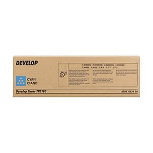 Afbeelding van Develop TN-318C (A0DK4D3) toner cartridge cyaan (origineel)