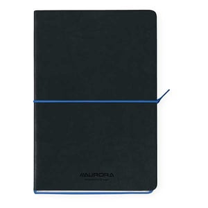 Afbeelding van Aurora 2396TESB Tesoro notitieboek | A5 | gelinieerd | 80 gr. | 96 vel | zwart/blauw