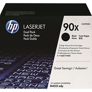 Afbeelding van HP 90X (CE390XD) toner cartridge zwart hoge capaciteit 2 stuks (origineel)