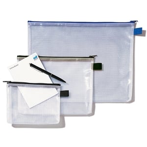 Afbeelding van Rexel etui | mesh | transparant blauw | A5