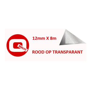 Afbeelding van Brother TZe-132 tape rood op transparant 12mm (huismerk)