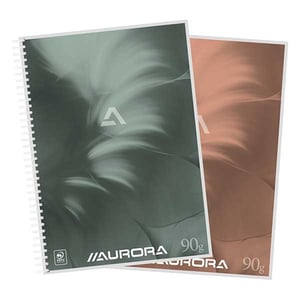 Afbeelding van Aurora 5L50 spiraalblok | A4 | gelinieerd | assorti | 90 gr. | 50 vel | 10 stuks