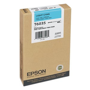 Afbeelding van Epson T6035 inktcartridge licht cyaan hoge capaciteit (origineel)