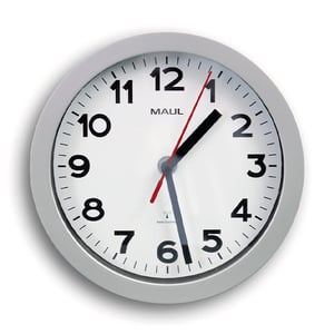 Afbeelding van Maul MAULstep radiogestuurde wandklok | kunststof | grijs | 20 cm