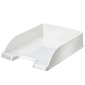Afbeelding van Leitz 5526 WOW brievenbak | middel hoog | wit metallic | 5 stuks