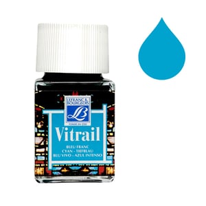 Afbeelding van Lefranc Bourgeois Vitrail glas & porseleinverf 201 | cyan | 50 ml