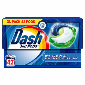 Afbeelding van Dash 3-In-1 Witter Dan Wit Pods | 42 wasbeurten