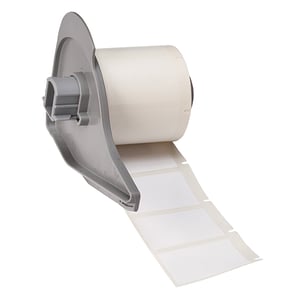 Afbeelding van Brady M71-31-423 glanzende polyester labels wit | 38,10 mm x 25,40 mm (origineel)
