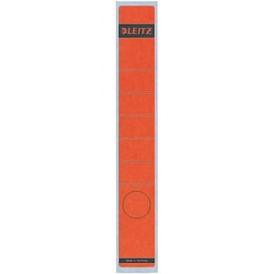 Afbeelding van Leitz 1648 rugetiketten | rood | zelfklevend | smal | 39 mm x 285 mm | 10 etiketten