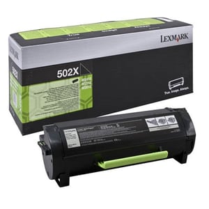 Afbeelding van Lexmark 50F2X00 nr. 502X toner cartridge zwart extra hoge capaciteit (origineel)