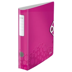 Afbeelding van Leitz 1107 Active WOW ordner | A4 | plastic | roze metallic | 50mm