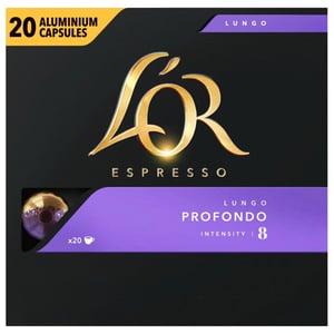 Afbeelding van L'OR Espresso Lungo Profondo koffiecups | 20 stuks