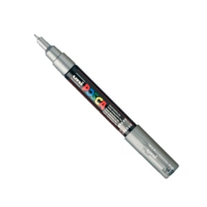Afbeelding van POSCA PC-1MC verfmarker | zilver | conische punt | 0,7 - 1 mm