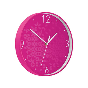 Afbeelding van Leitz 9015 WOW wandklok | kunststof | roze | 29 cm