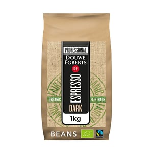 Afbeelding van Douwe Egberts Espresso Dark Roast koffiebonen | Organic en Fairtrade | 1 kg