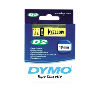 Afbeelding van DYMO S0721180 / 61914 tape geel 19mm (origineel)