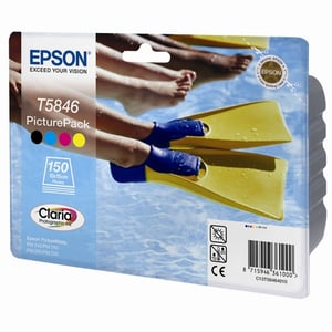Afbeelding van Epson T5846 inktcartridge + fotopapier (origineel)