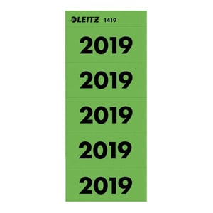 Afbeelding van Leitz 1419 jaartal etiketten | 2019 | groen | 25,5 mm x 60 mm | 100 etiketten