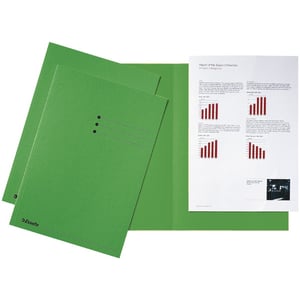 Afbeelding van Esselte inlegmap | karton | lijnbedrukking | A4 | groen | 100 stuks