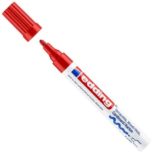 Afbeelding van Edding 4000 deco / matlak marker | rood | ronde punt | 2-4 mm