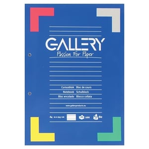 Afbeelding van Gallery 01531 cursusblok | A4 | gelinieerd | 2-gaats | 100 vel