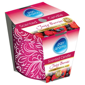 Afbeelding van Pan Aroma Geurkaars Met Opdruk | Juicy Berries | 250 g