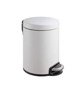 Afbeelding van EKO Serene vuilnisbak | staal/aluminium | wit | 5 liter