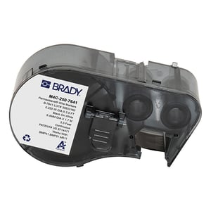 Afbeelding van Brady M4C-250-7641 tape krimpkous zwart op wit | 11,15 mm x 2.13 m (origineel)