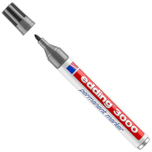 Afbeelding van Edding 3000 permanent marker | grijs | ronde punt | 1,5 - 3 mm