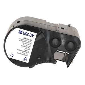 Afbeelding van Brady M5-31-7425 polypropyleen labels zwart op wit | 38,10 mm x 24,40 mm (origineel)