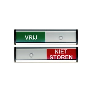 Afbeelding van Posta Picto schuifbord vrij/niet storen | kunststof | 1 stuk