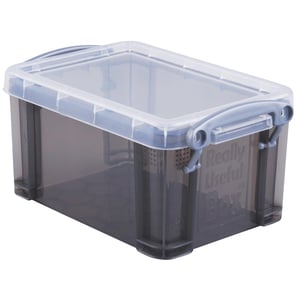 Afbeelding van Really Useful Box opbergdoos | polypropyleen | transparant smoked | 0.7 liter
