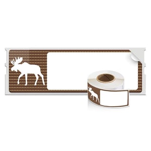 Afbeelding van DYMO 1960080 Hipster Holiday Moose etiketten 28mm x 89mm (origineel)