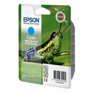 Afbeelding van Epson T0332 inktcartridge cyaan (origineel)