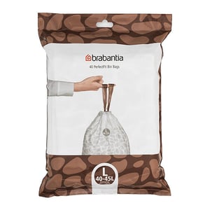Afbeelding van Brabantia vuilniszakken | met trekband | Code L | 40-45 liter  | 40 stuks
