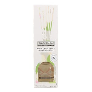 Afbeelding van Yankee Candle Home Inspiration Reed Diffuser | Linen & Lace | 90 ml