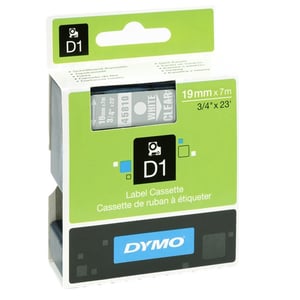 Afbeelding van DYMO S0720900 / 45810 tape wit op transparant 19mm (origineel)