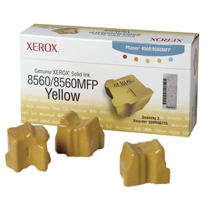 Afbeelding van Xerox 108R00725 solid inkt geel 3 stuks (origineel)