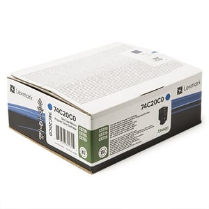 Afbeelding van Lexmark 74C20C0 toner cartridge cyaan (origineel)
