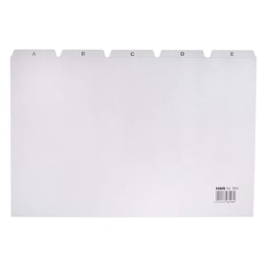 Afbeelding van HAN 984 tabkaart | A4 | polypropyleen | grijs | 25 stuks