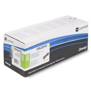 Afbeelding van Lexmark 72K20Y0 toner cartridge geel (origineel)