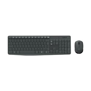Afbeelding van Logitech MK235 toetsenbord en muis | draadloos | QWERTY | USB | grijs