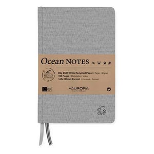 Afbeelding van Aurora 2396RTZ Ocean notitieboek | A5 | gelinieerd | 80 gr. | 96 vel | octopus zwart