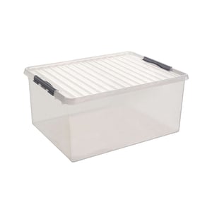 Afbeelding van Sunware Q-line opbergdoos | transparant | 120 liter