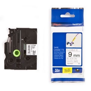 Afbeelding van Brother TZe-FX221 flexi ID tape zwart op wit 9mm x 8m (origineel)