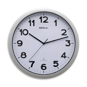 Afbeelding van Maul MAULstep radiogestuurde wandklok | kunststof | grijs | 40 cm